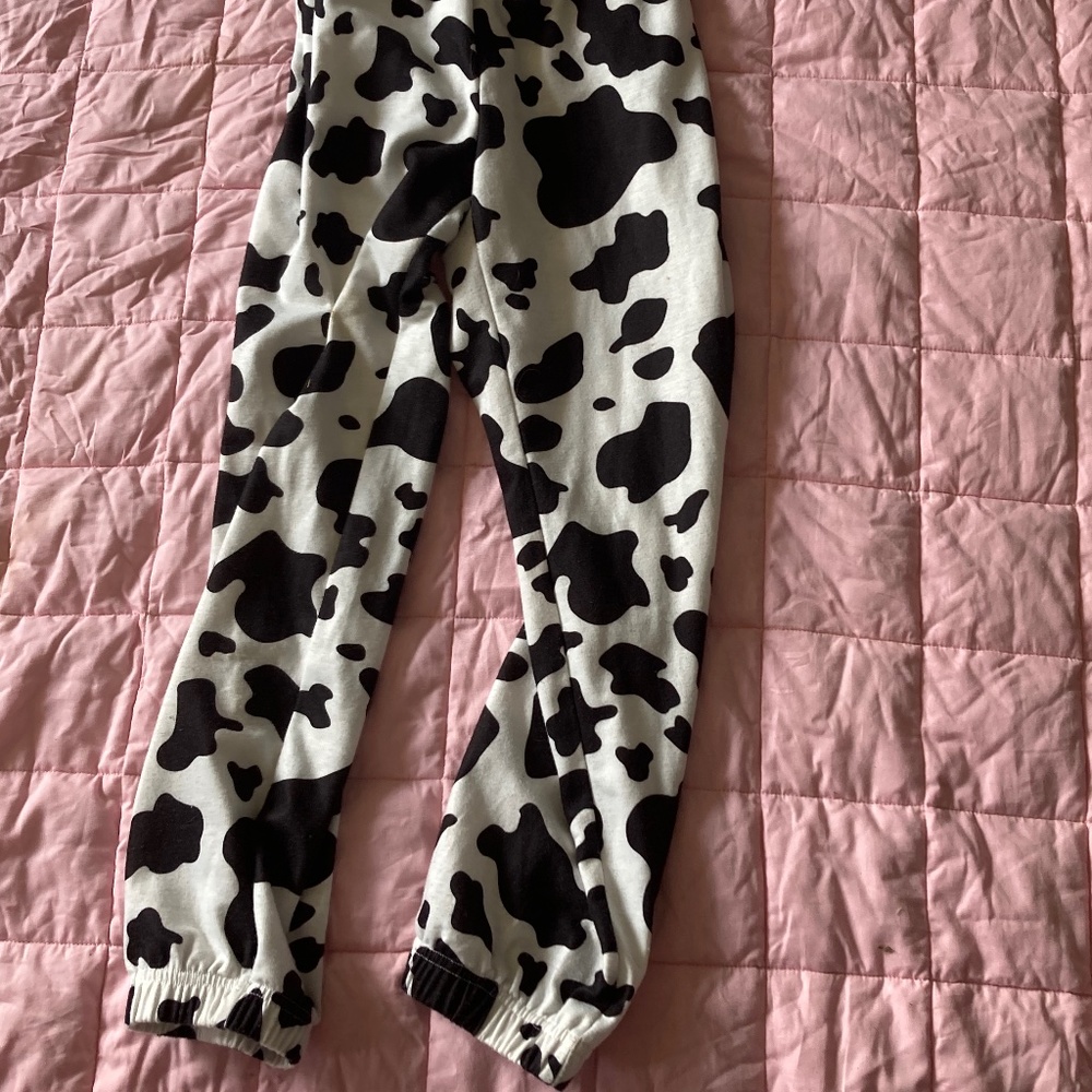 Cow pattern pants